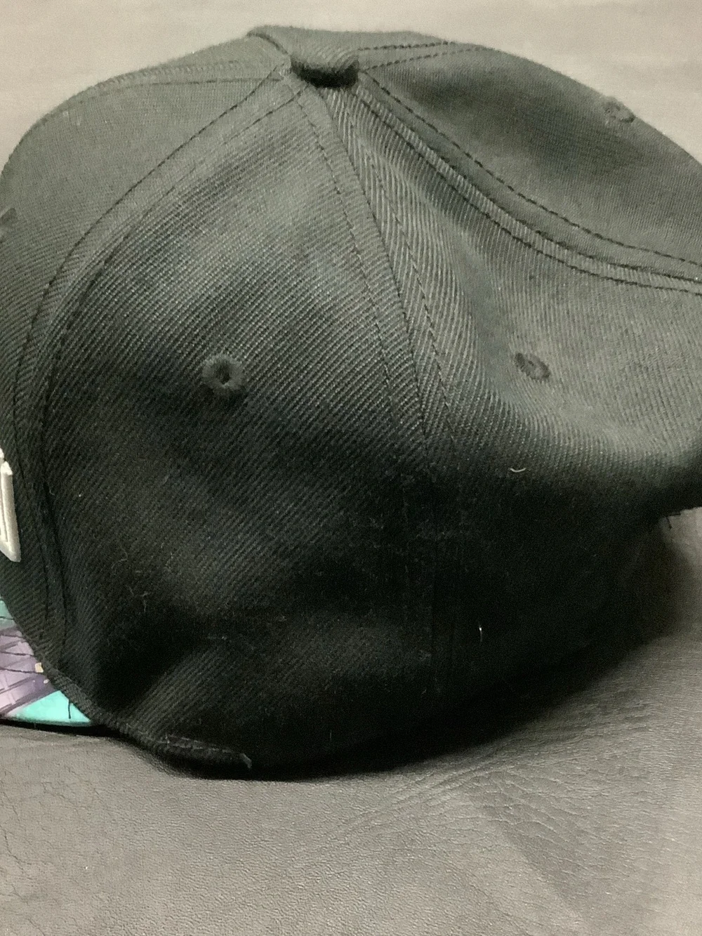 Doctor Who Black Snapback Hat with Galaxy Brim